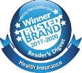 Reader's digest most trusted brand award logo 2017-2024